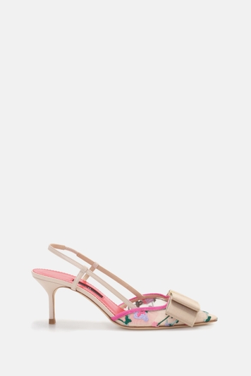 Lacito Insignia 65 Secret Garden Fabric Slingback Pumps
