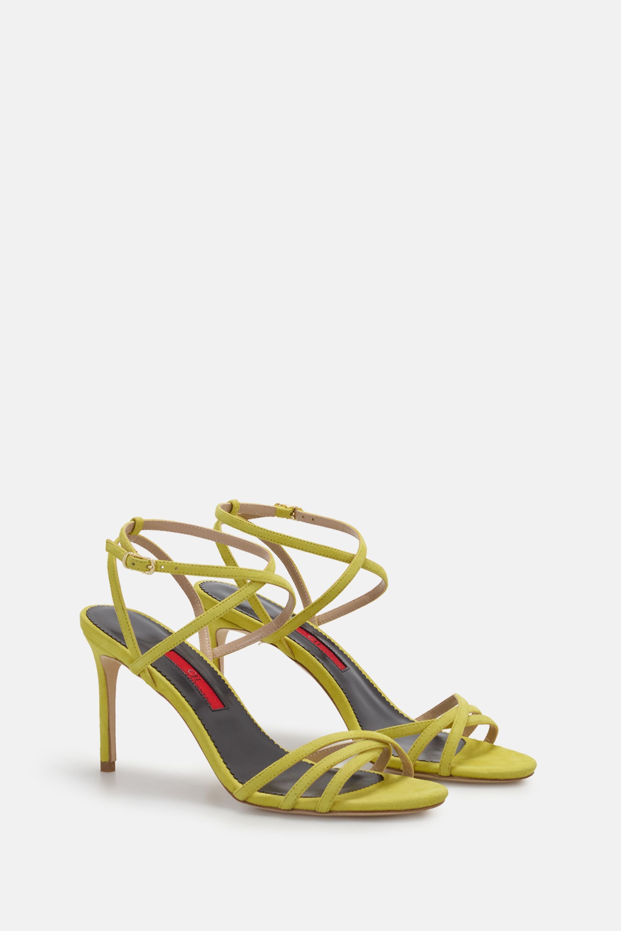 Suede 100 Sandals yellow - CH Carolina Herrera United States