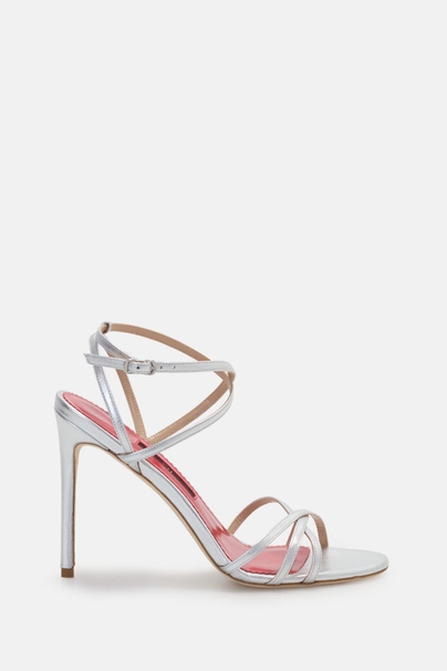 Leather 100 Sandals - SILVER