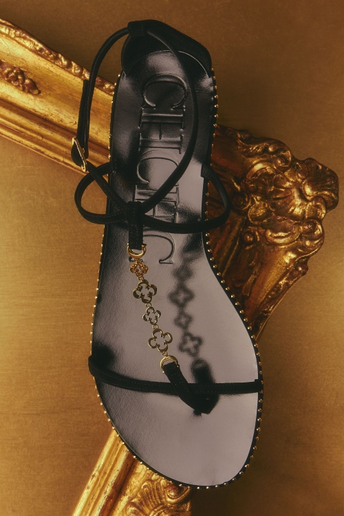 ROYAL LEATHER FLAT SANDALS