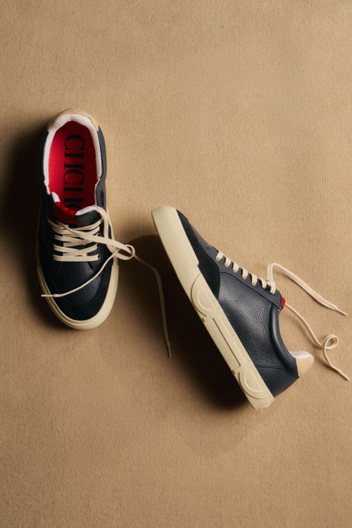 DOMA INSIGNIA LEATHER SNEAKERS