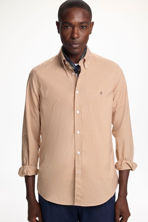CAMISA DE POPELÍN DE CUADRO VICHY