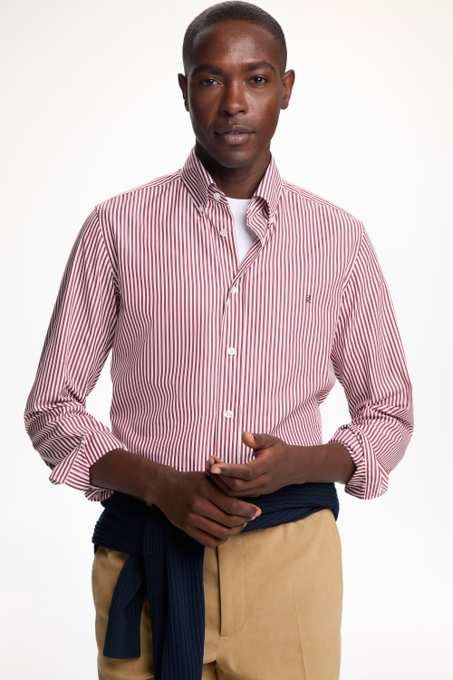 CAMISA DE POPELÍN DE RAYA CANDELA