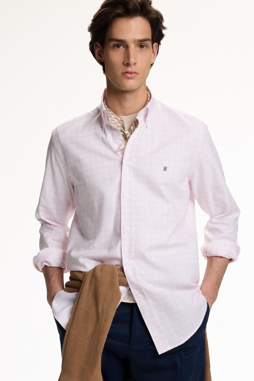 WINDOWPANE CHECK OXFORD SHIRT