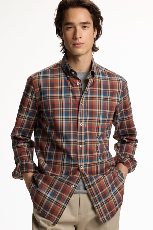 CHECKERED TWILL SHIRT