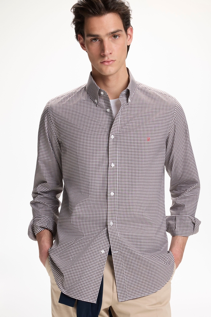 Gingham Check Poplin Shirt