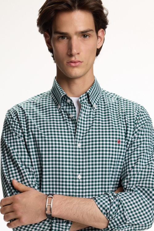 CAMISA DE POPELÍN DE CUADRO VICHY