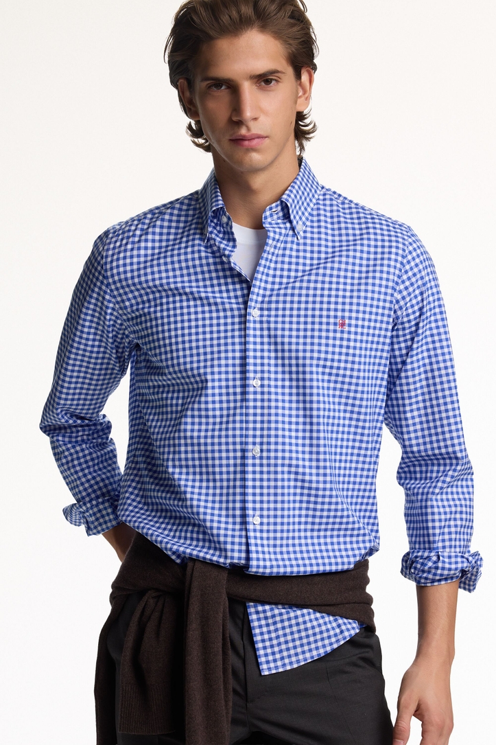 Gingham Check Poplin Shirt