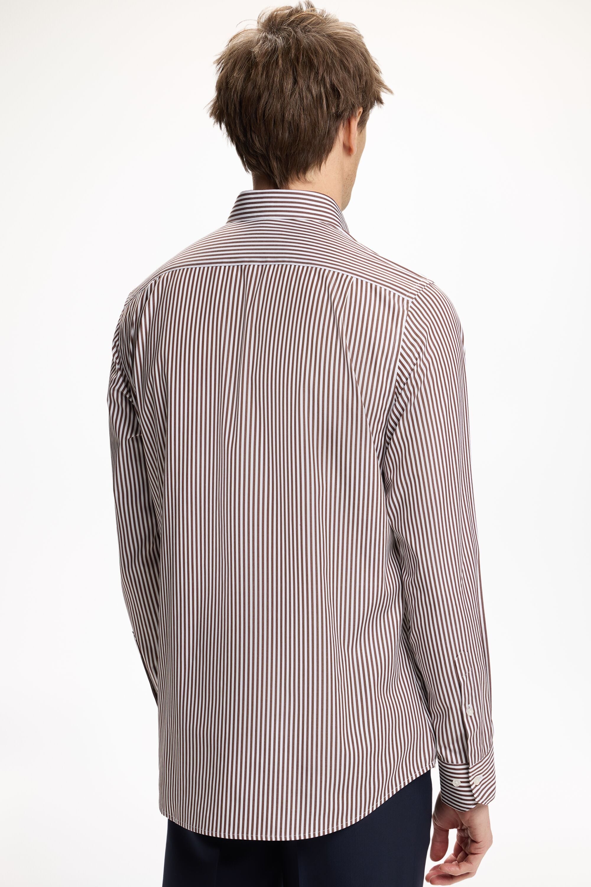 candy stripe dress shirt The Domenic Blouse in Candy Stripe, Size XL, Organic Cotton
