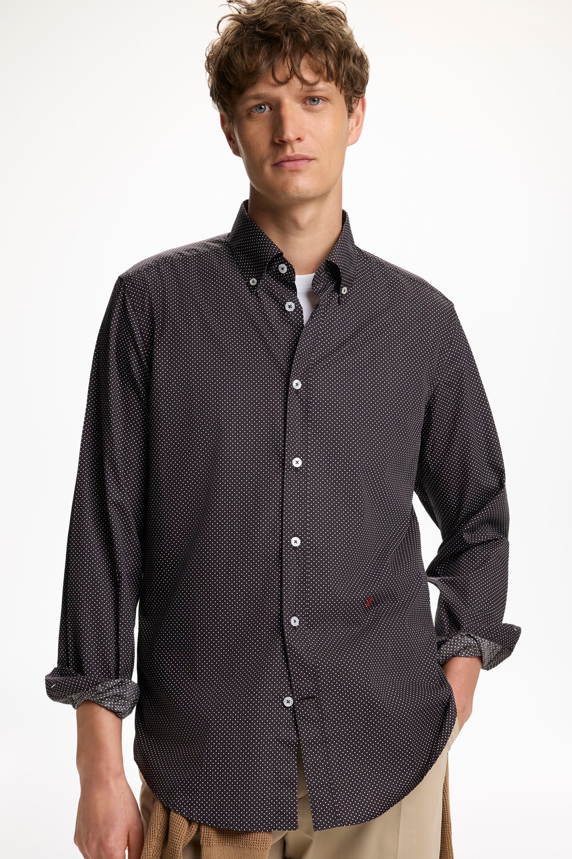 Polka Dots Poplin Shirt