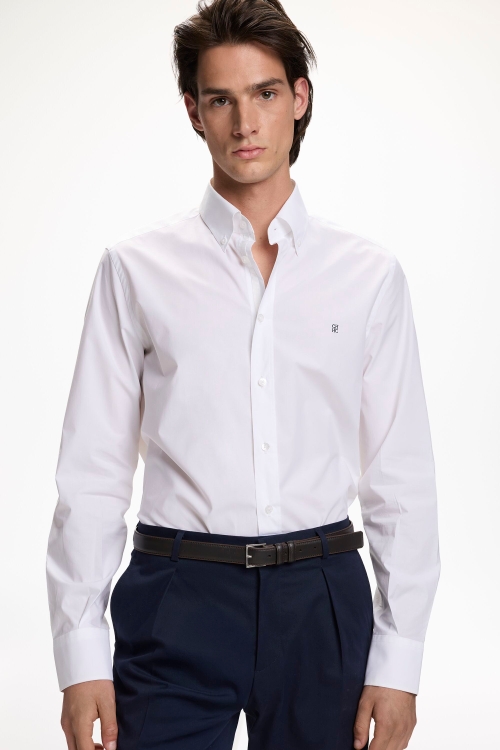 OXFORD SHIRT WITH GROSGRAIN
