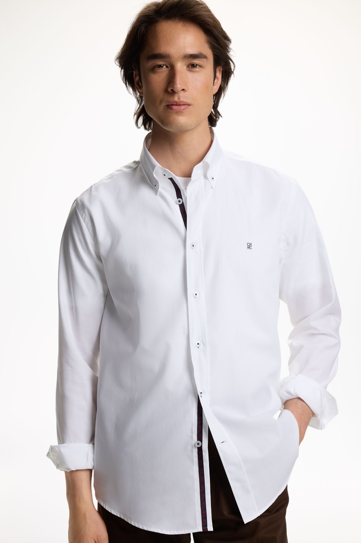 Oxford Shirt with Grosgrain
