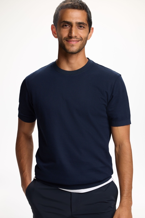 TEXTURED PIQUÉ T-SHIRT