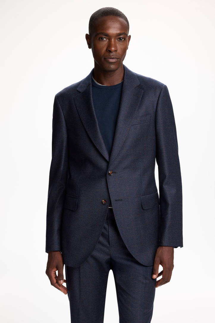 Prince of Wales Checkered Wool Classic Fit Blazer