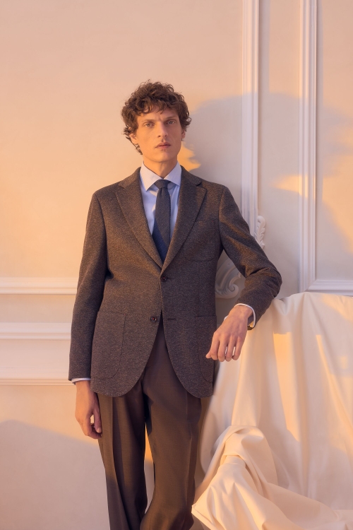 RELAXED-FIT DOUBLE-FACE KNIT JACKET