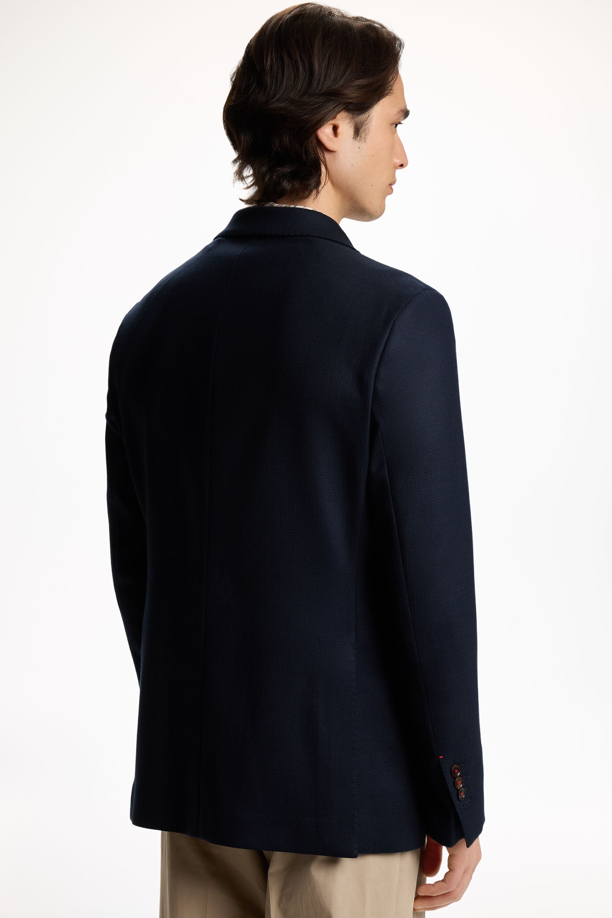 CH CAROLINA HERRERA  テーラードジャケット ネイビー 40 Cotton and Wool Twill Relaxed Fit Jacket navy - CH Carolina