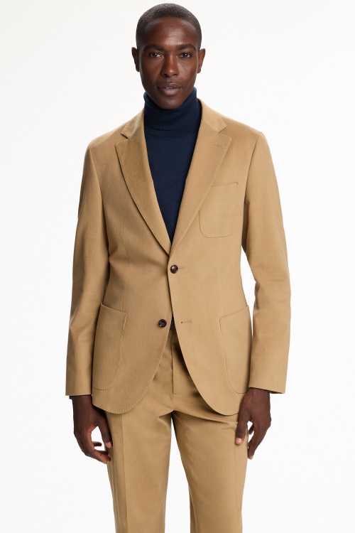 COTTON TWILL RELAXED FIT SUIT JACKET