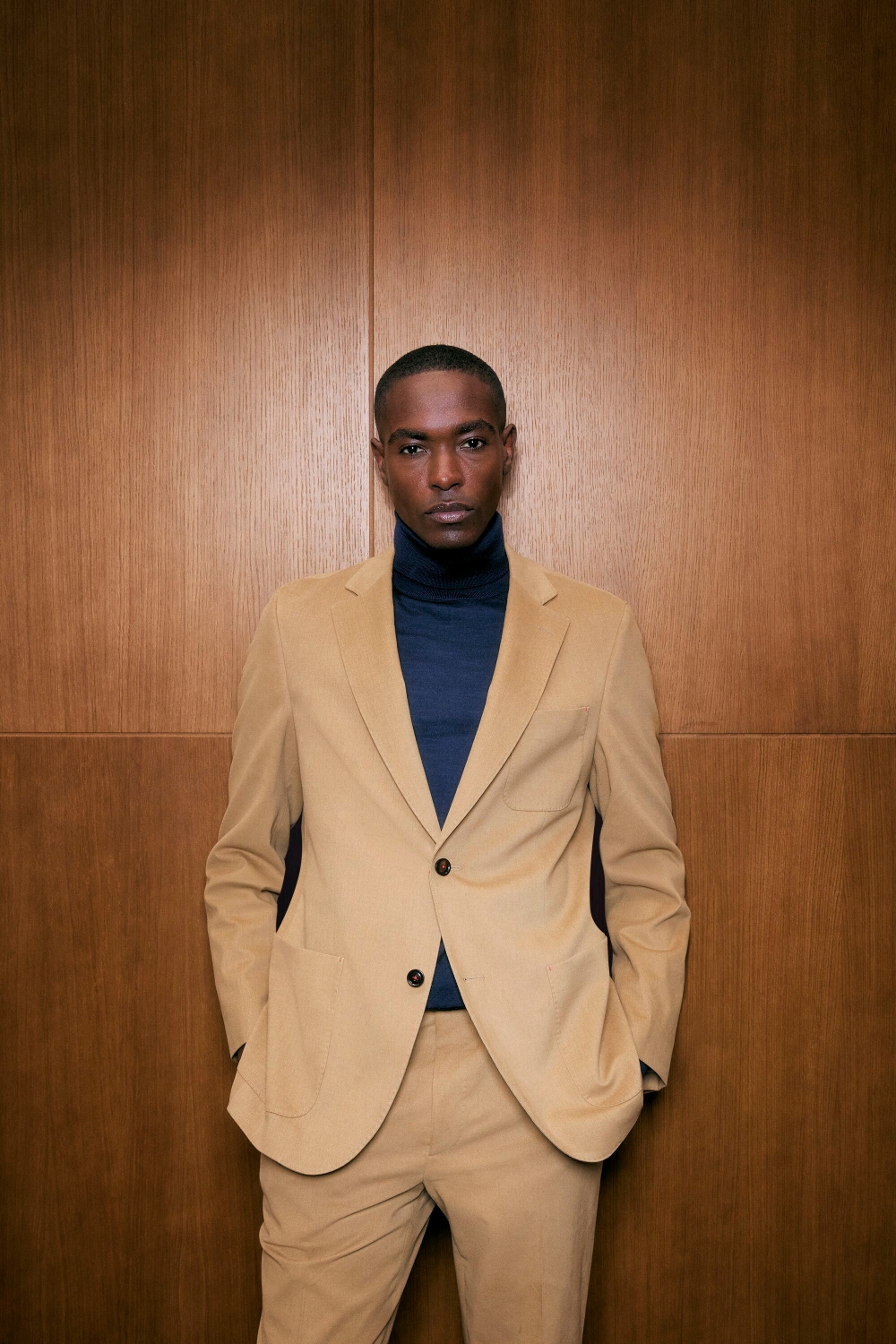 COTTON TWILL RELAXED FIT SUIT JACKET