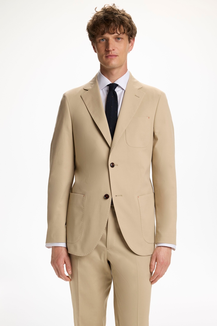 Cotton Twill Relaxed Fit Suit Jacket