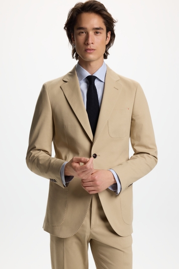 Cotton Twill Relaxed Fit Suit Jacket
