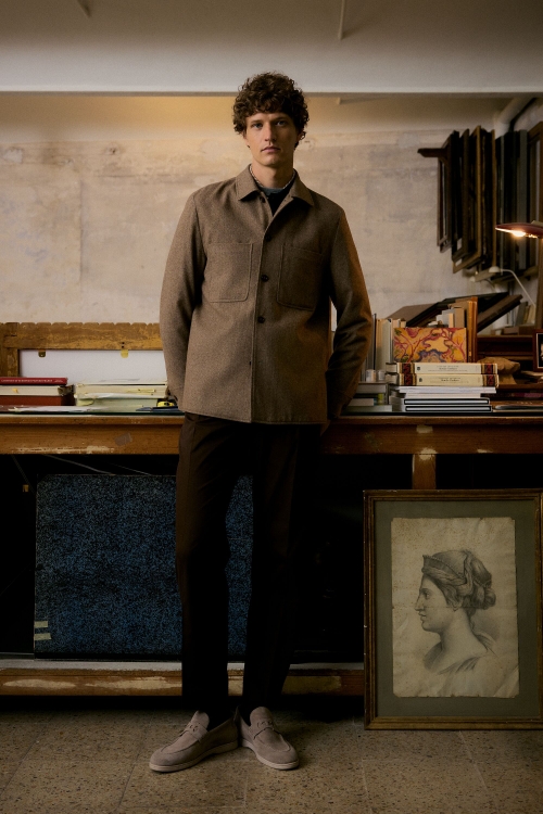WOOL FLANNEL OVERSHIRT