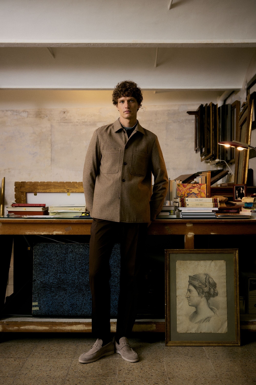 WOOL FLANNEL OVERSHIRT