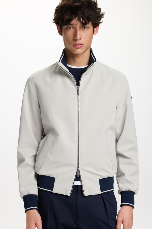 TEXTURED TECHNICAL NYLON JACKET