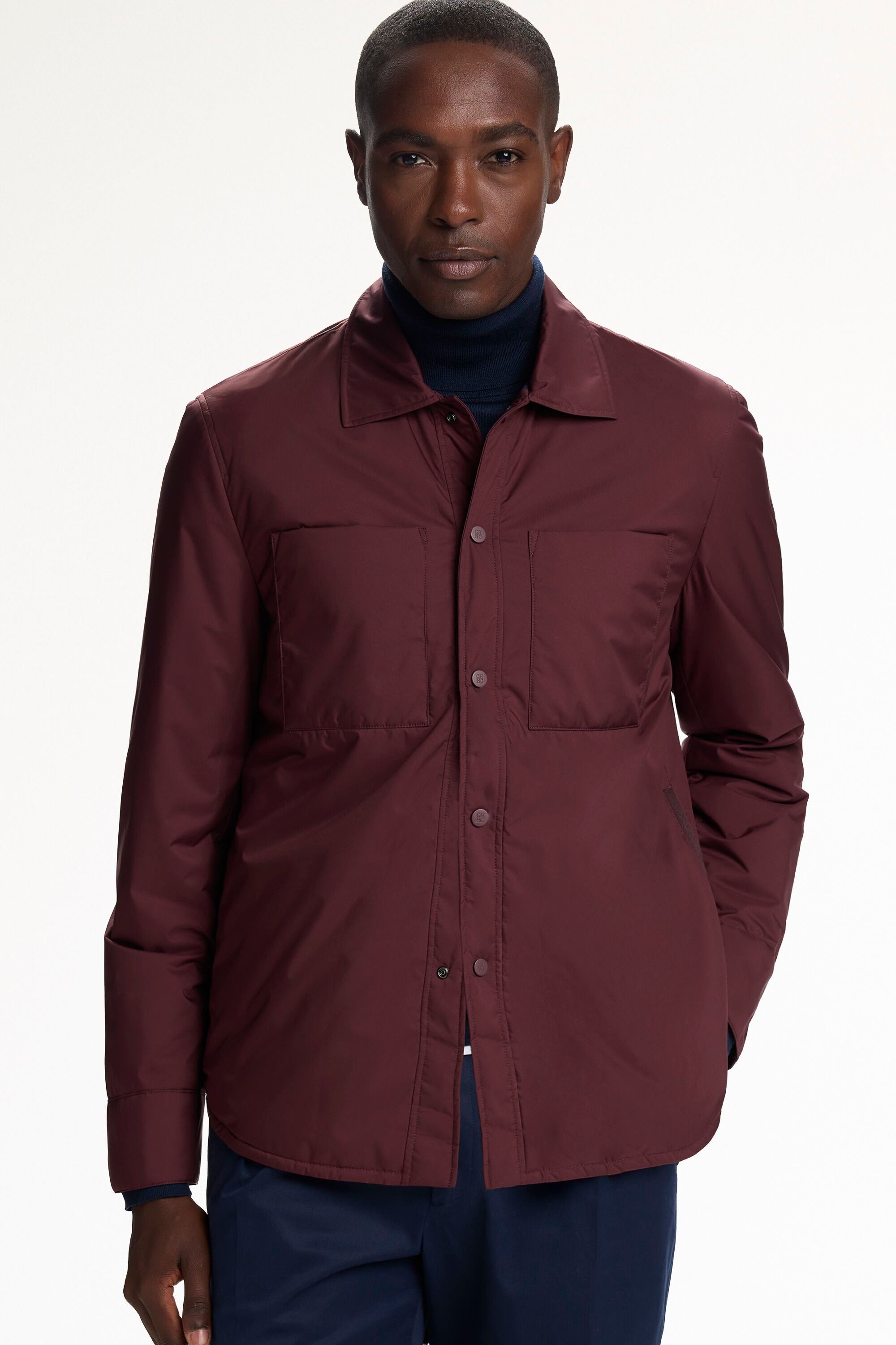Microfiber Quilted Overshirt