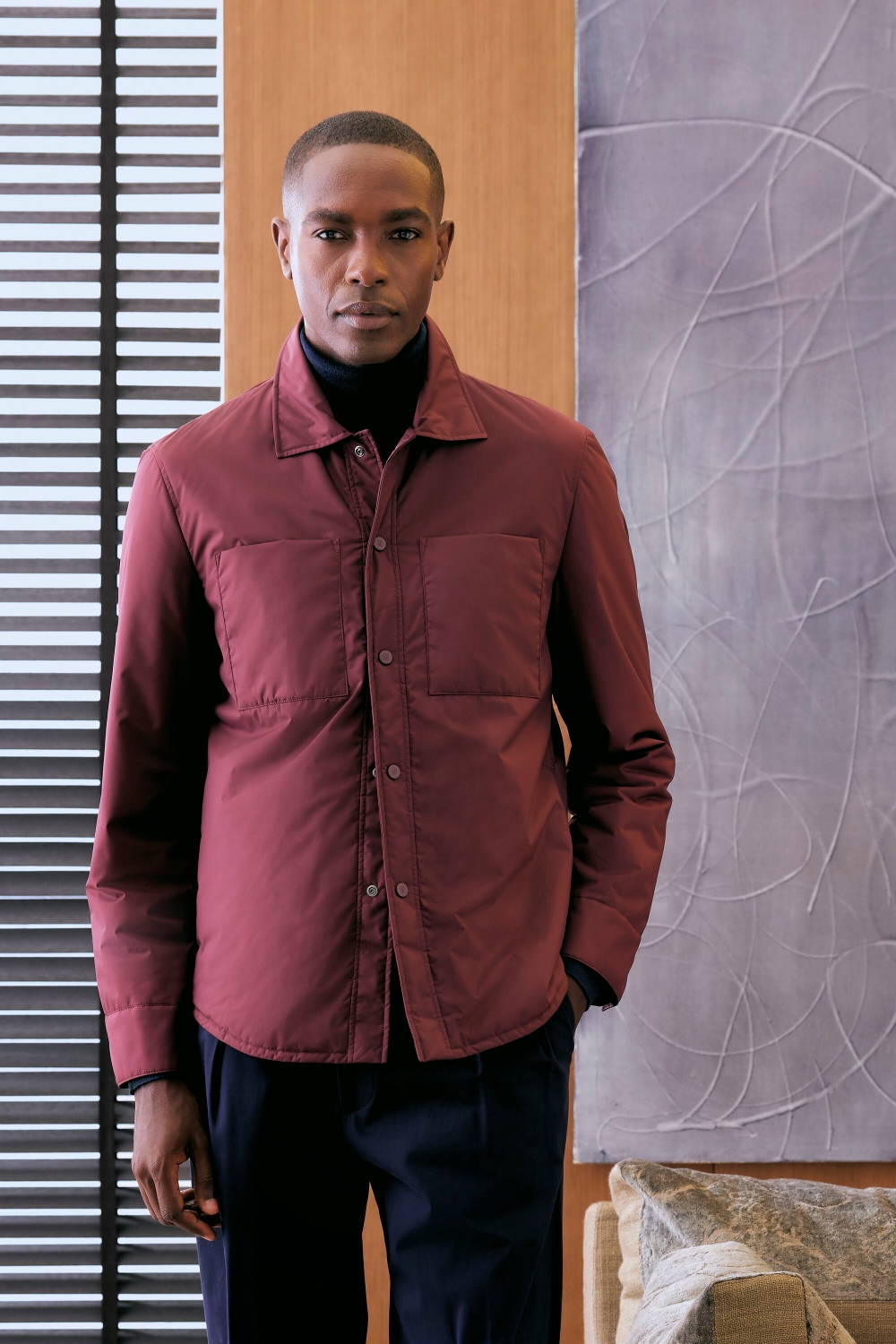 MICROFIBER QUILTED OVERSHIRT