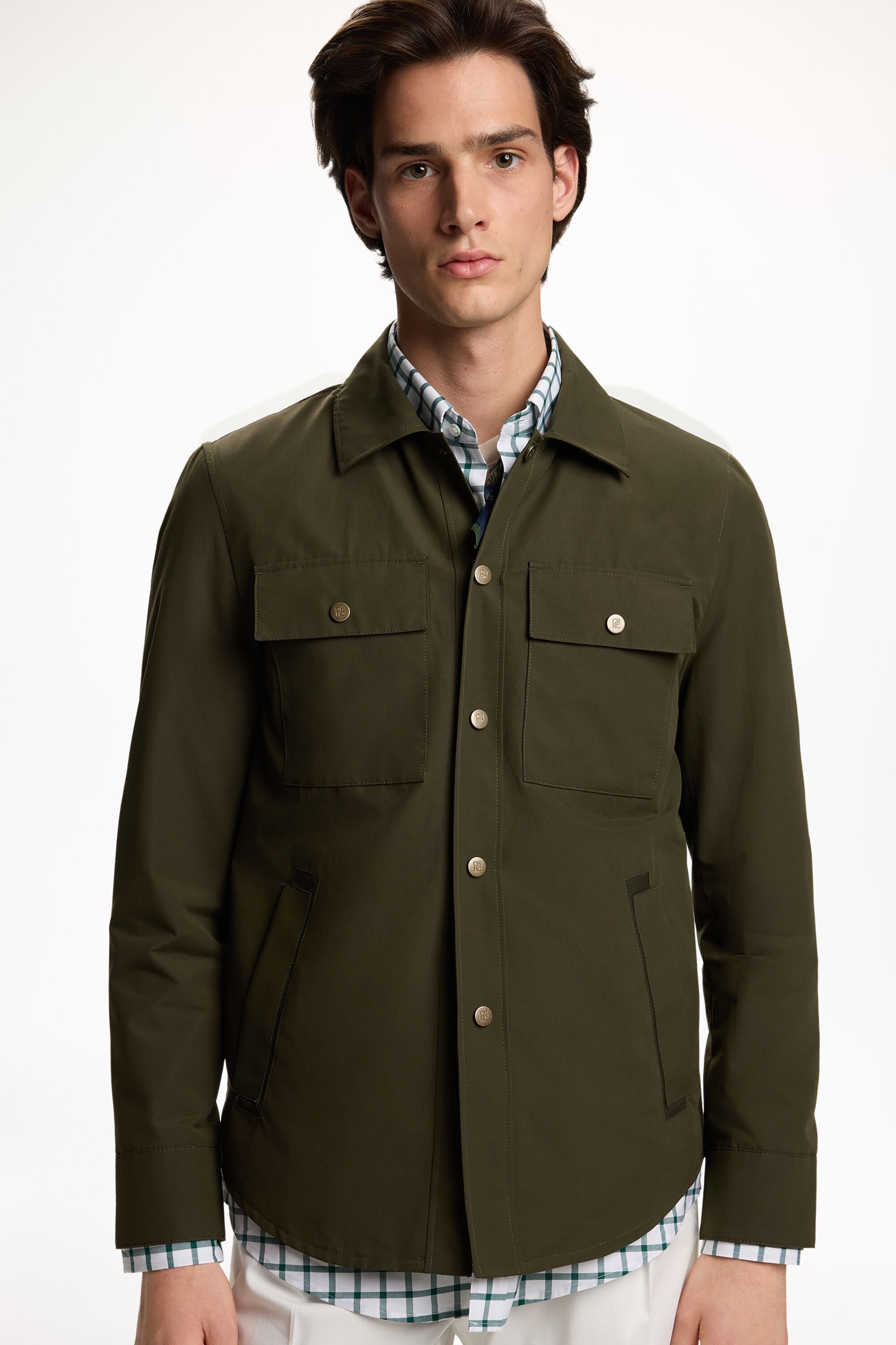 CHartan-Lined Technical Cotton Overshirt