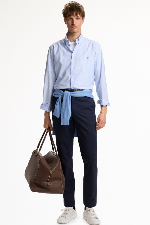 COTTON MICRO TWILL REGULAR FIT CHINOS