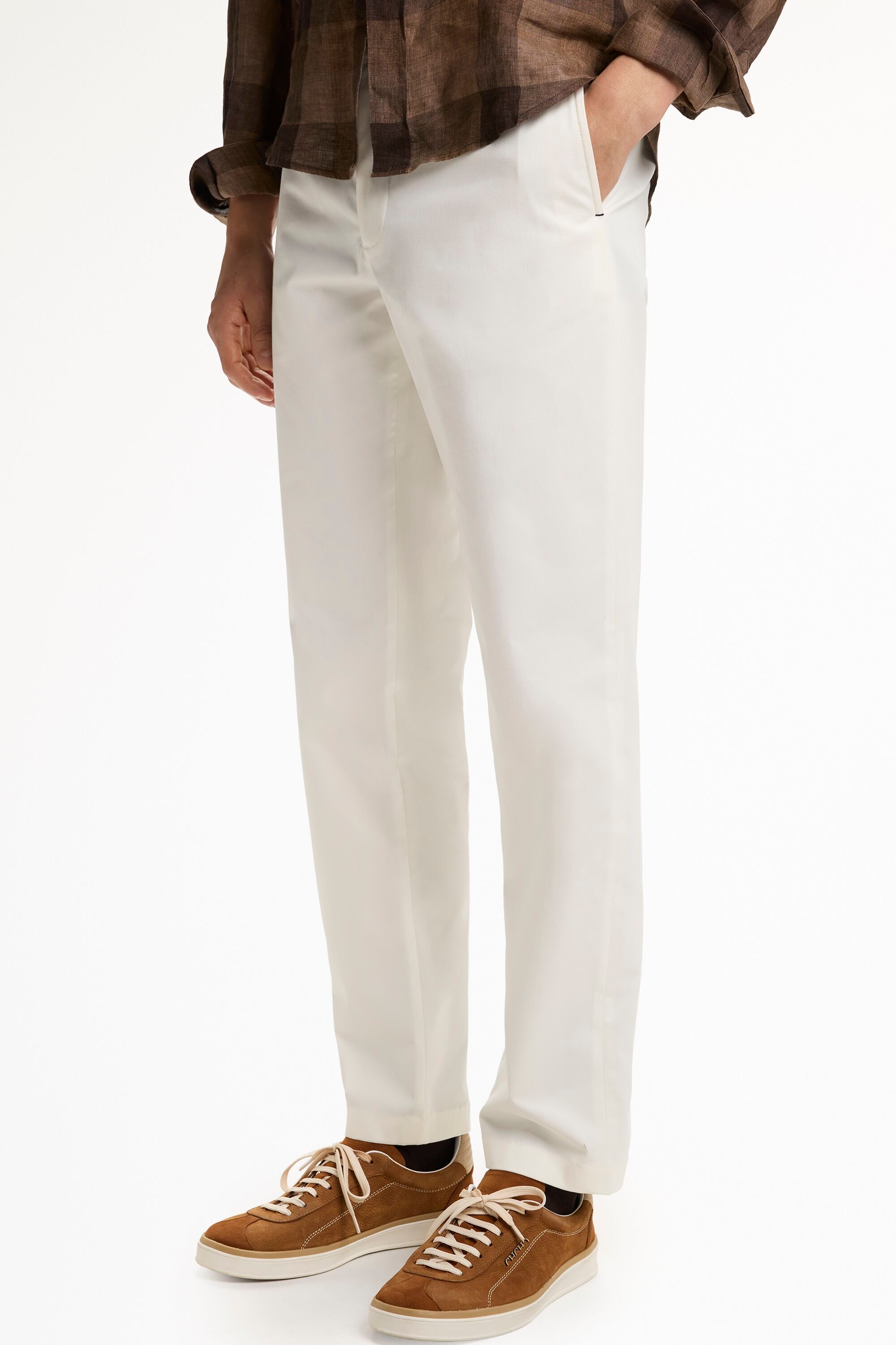 Cotton Micro Twill Regular Fit Chinos