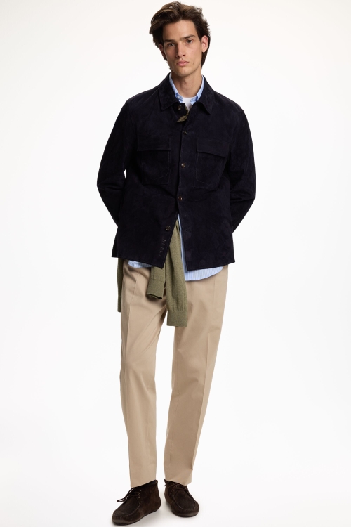 COTTON MICRO TWILL REGULAR FIT CHINOS