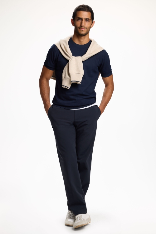 TECHNICAL NYLON RELAXED FIT SUIT PANTS