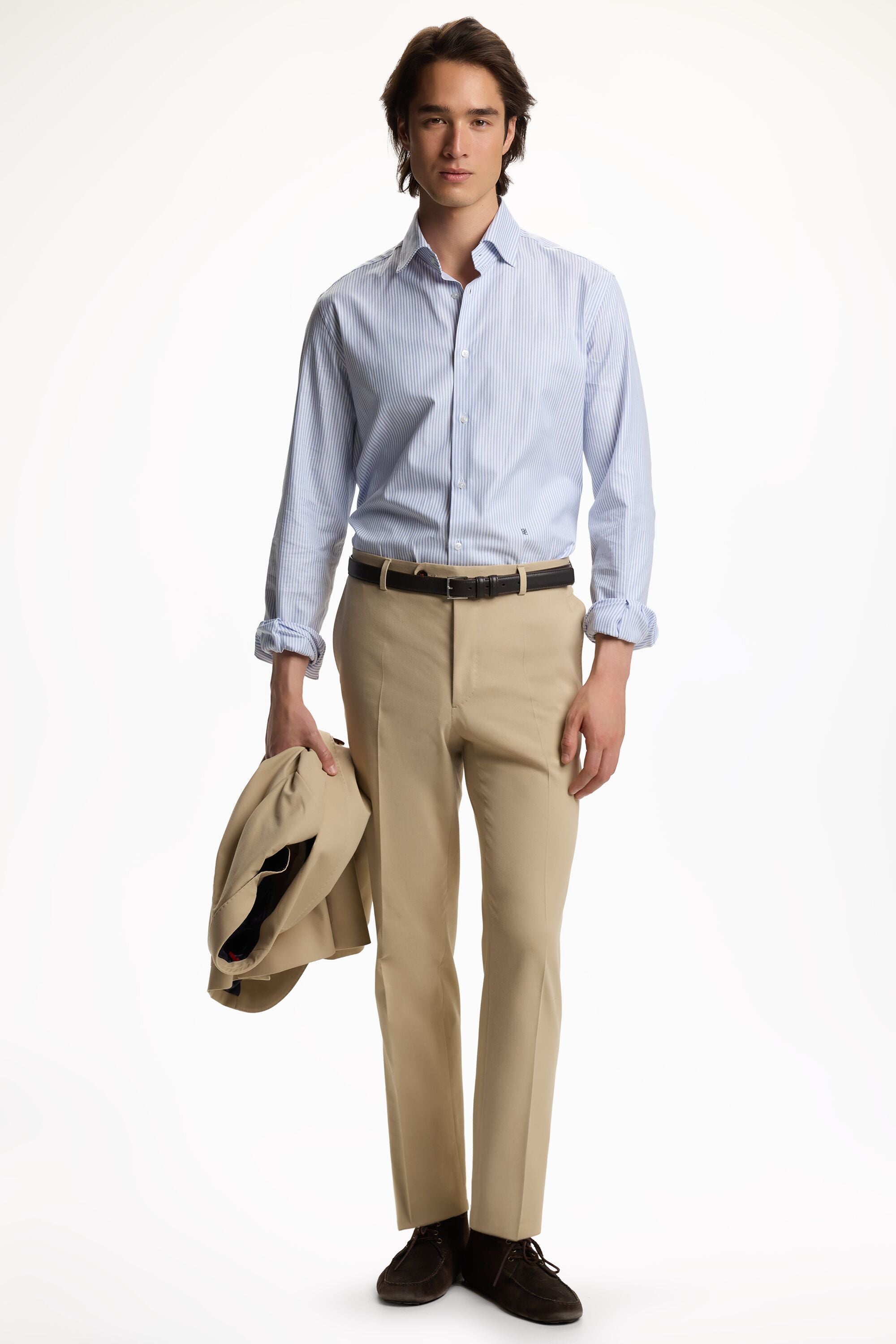 cotton twill dress pants Cotton Twill Classic Fit Suit Pants beige