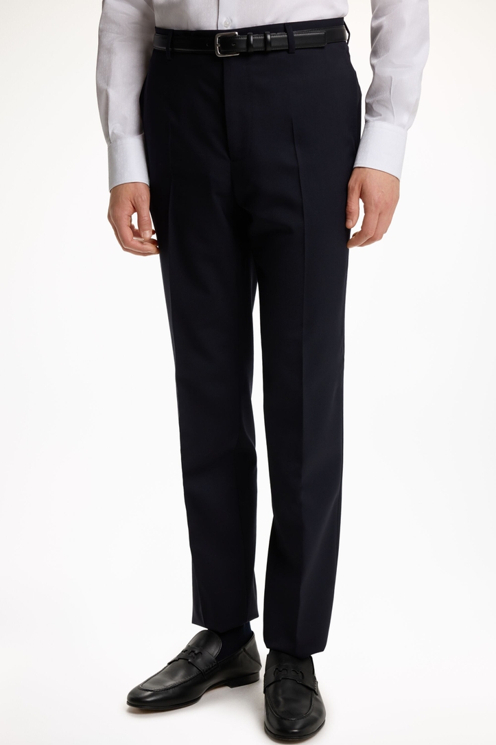 Wool Twill Classic Fit Suit Pants