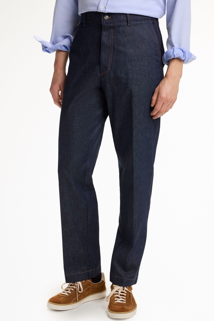 Cotton Denim Relaxed Fit Chinos