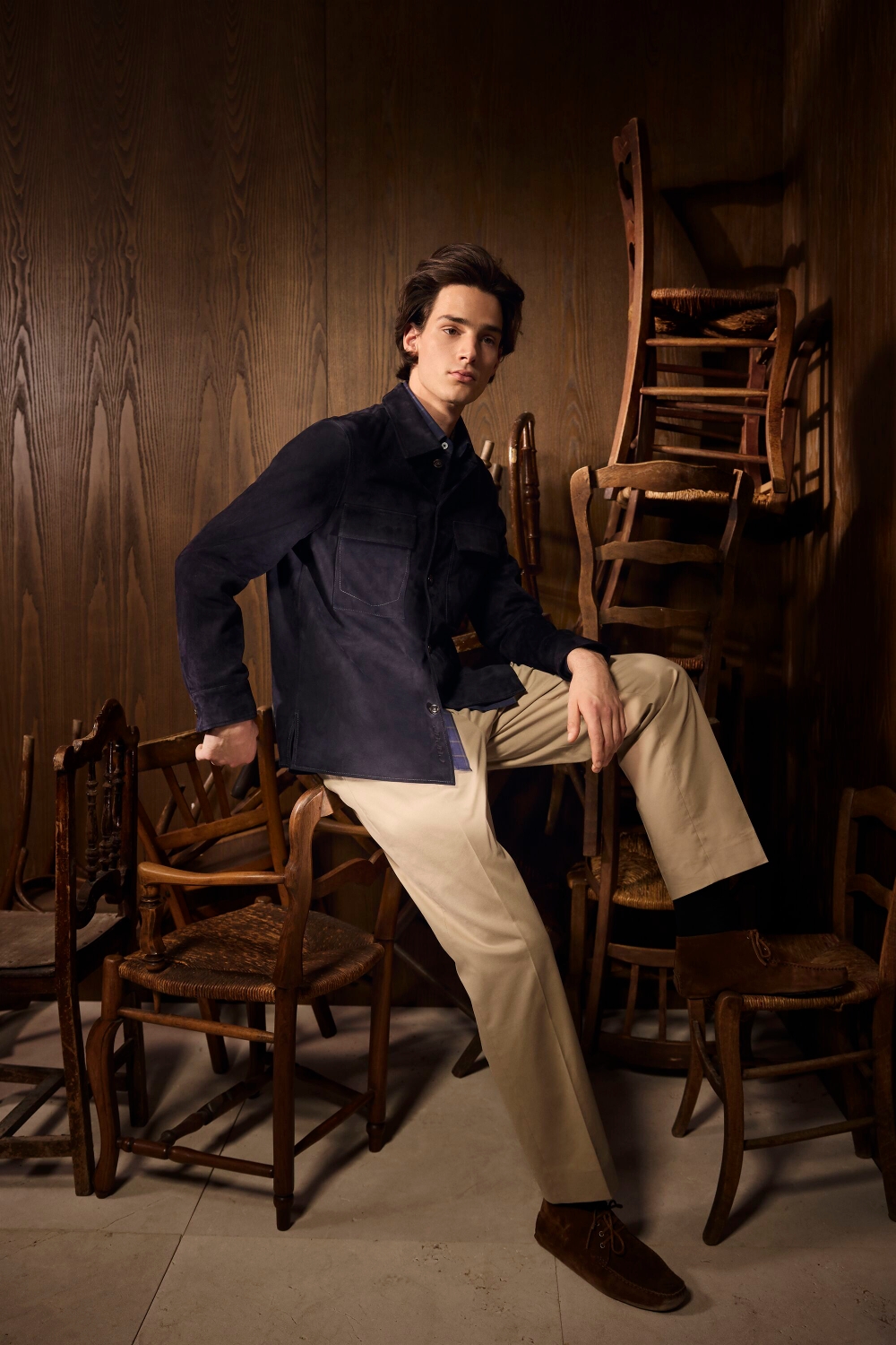 BLASÓN SUEDE OVERSHIRT