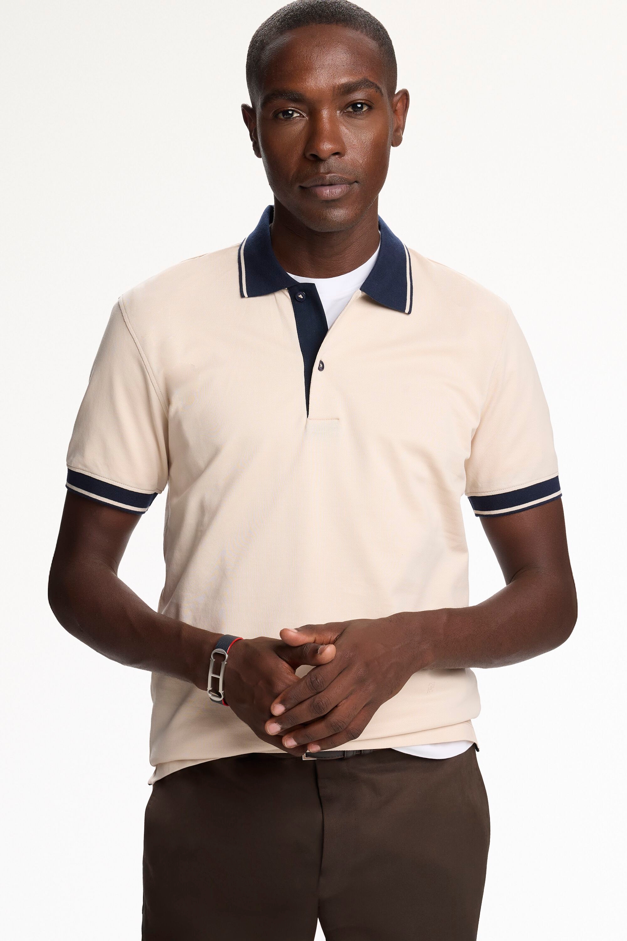 Piqué Half-Zip Polo Shirt