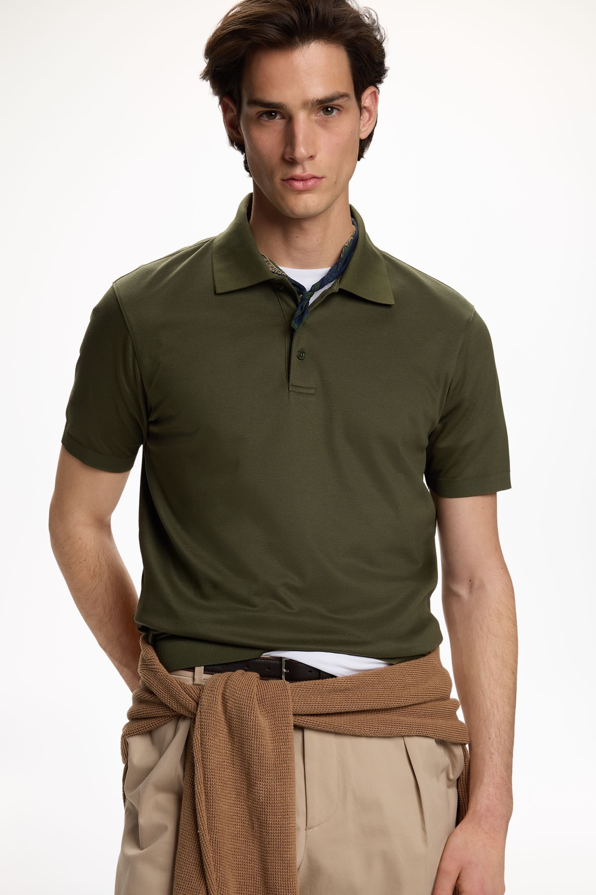 Polo de Piqué - VERDE CAQUI