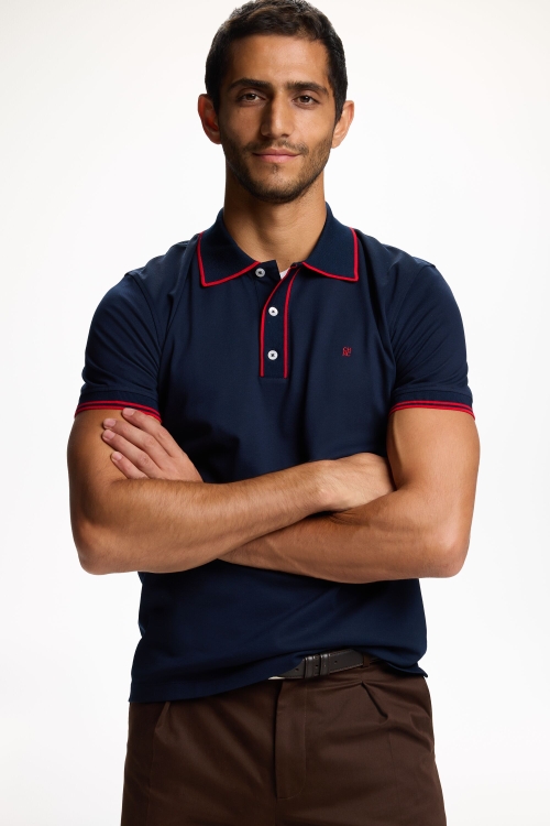 PIQUÉ POLO SHIRT WITH CONTRASTS