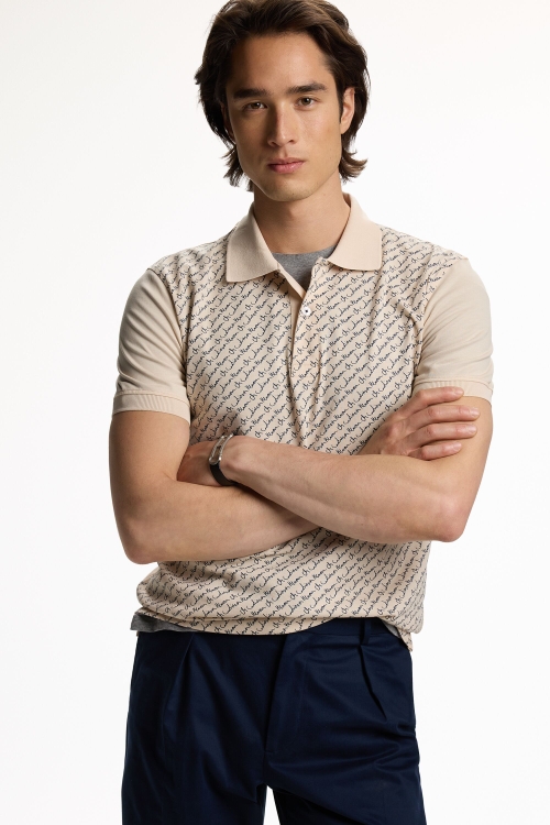 POLO DE PIQUÉ ESTAMPADO