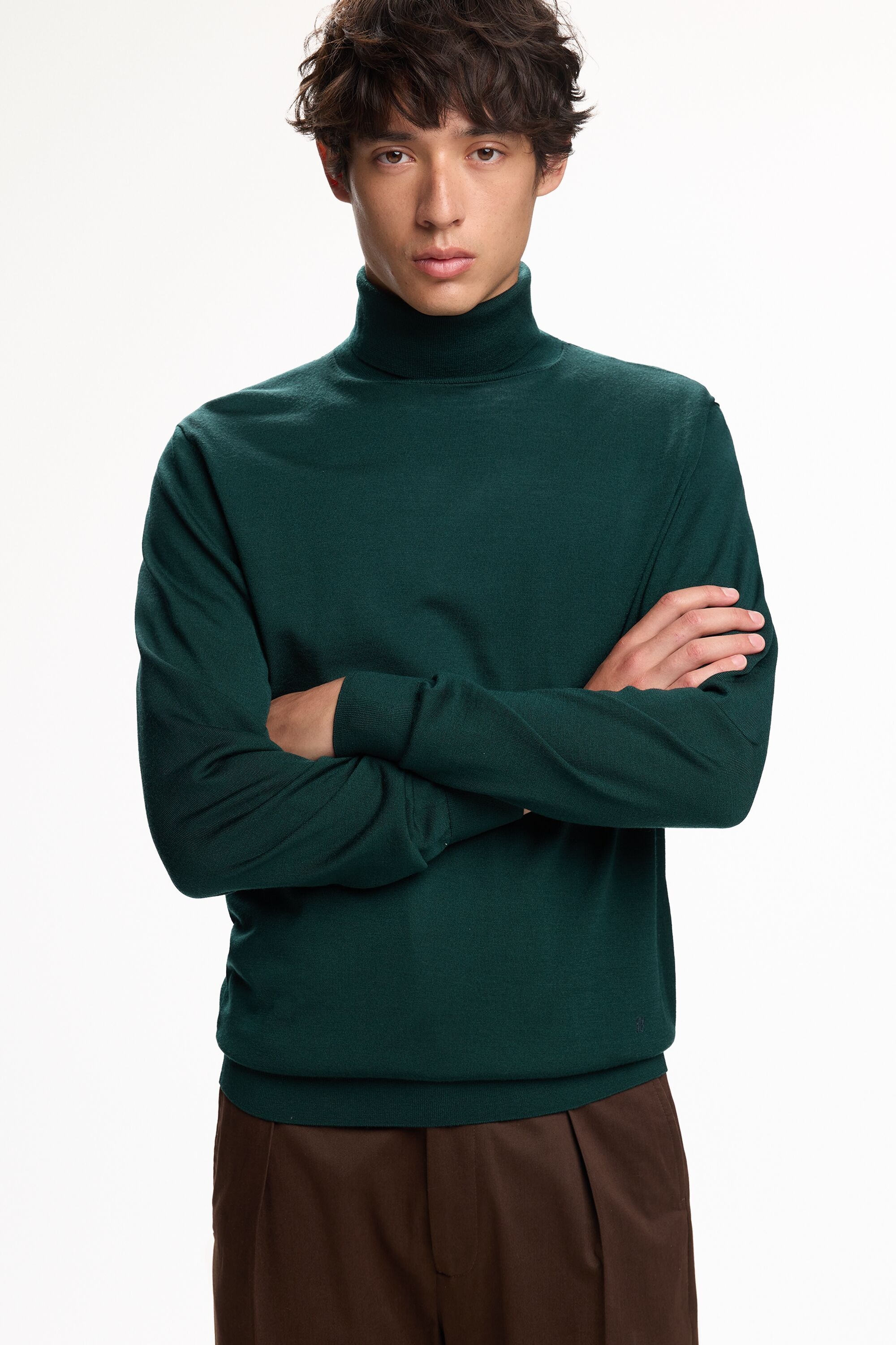 Merino Wool Turtleneck Sweater