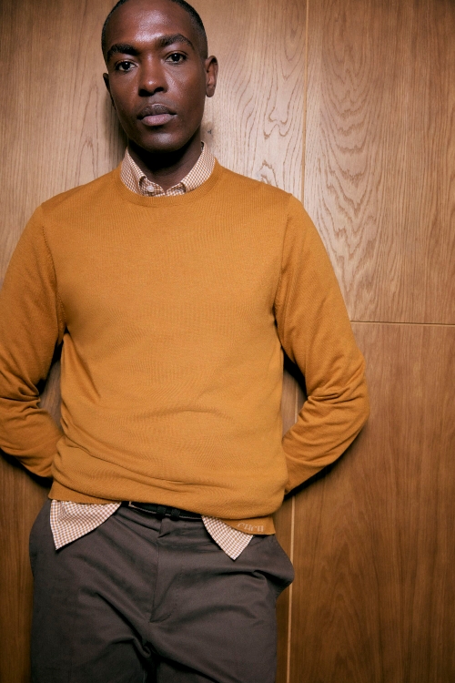 MERINO WOOL AND COTTON SWEATER