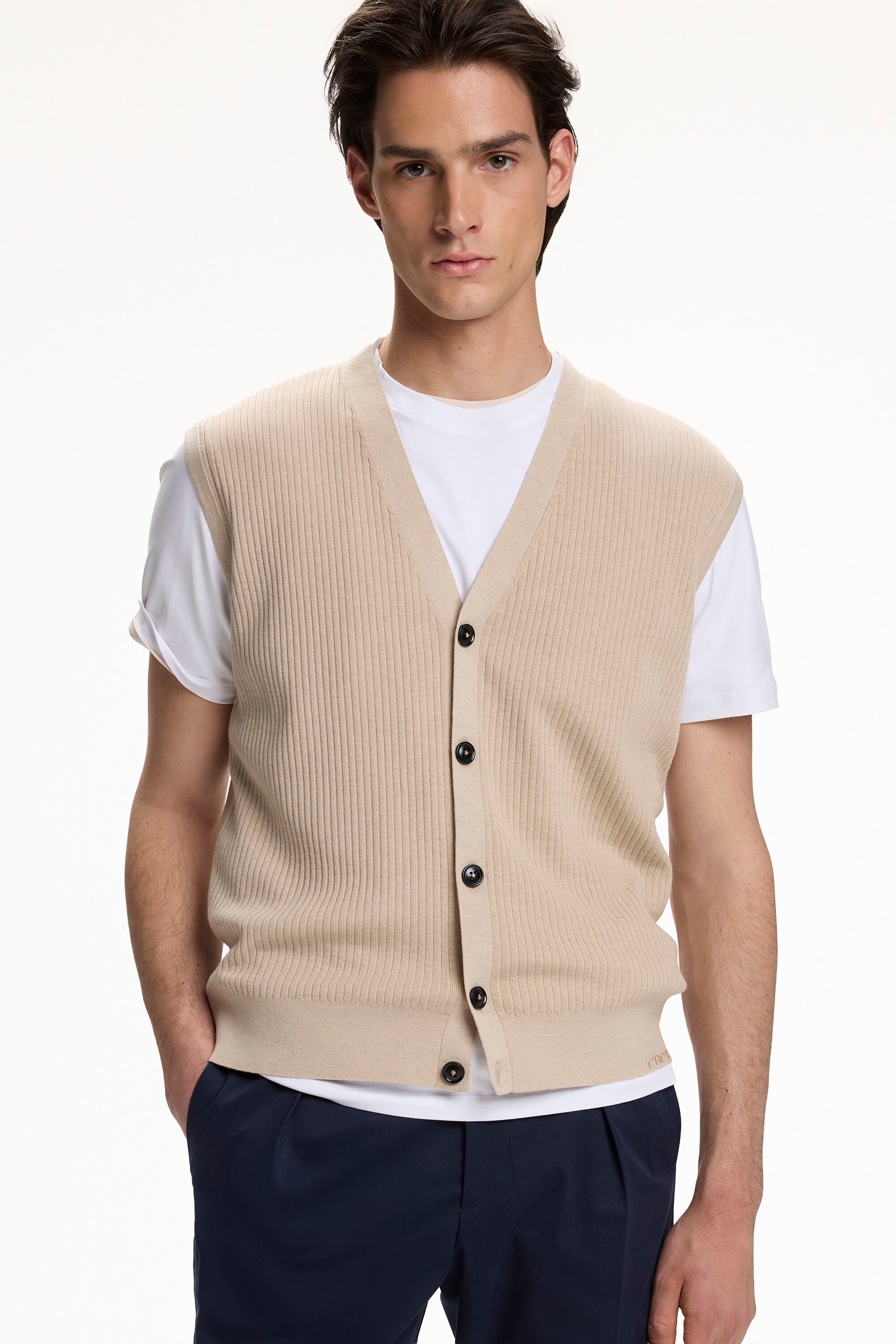 Merino Wool and Cotton Vest
