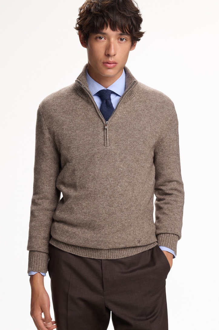 Merino Wool Half-Zip Sweater