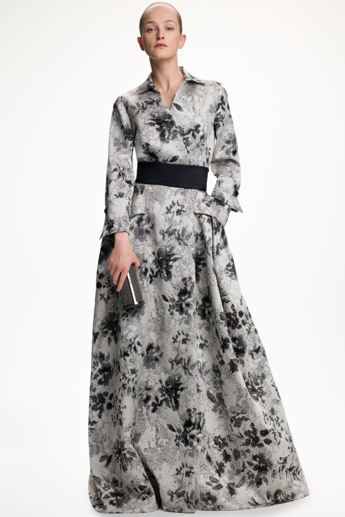 JACQUARD LONG DRESS