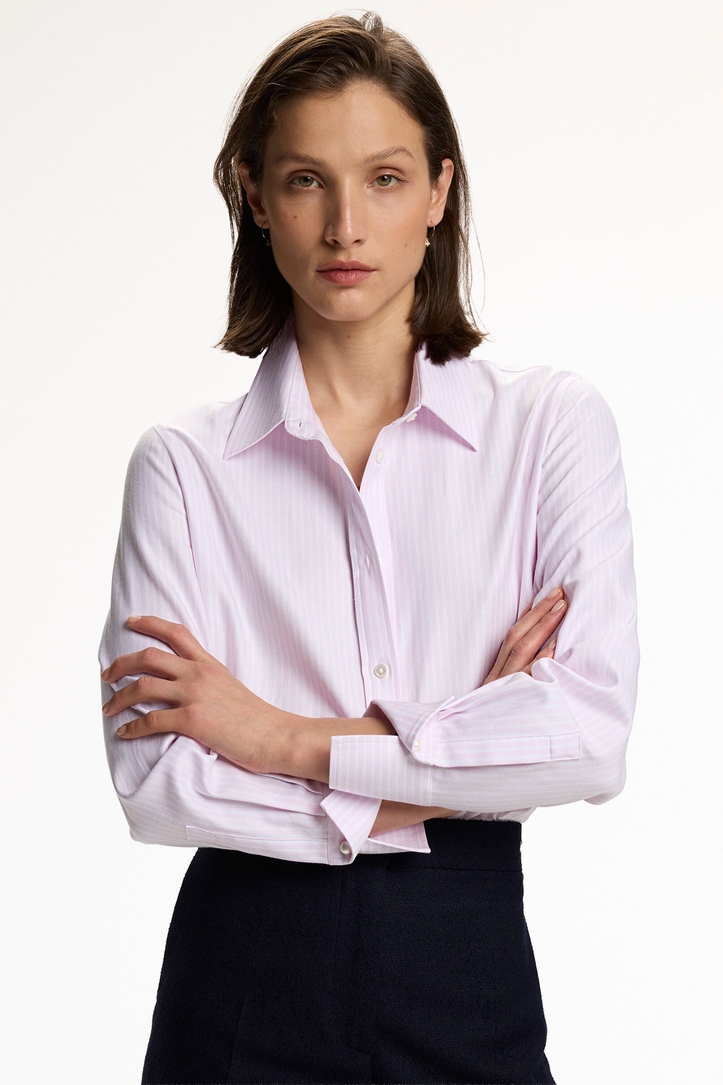 Striped Twill Fitted Shirt