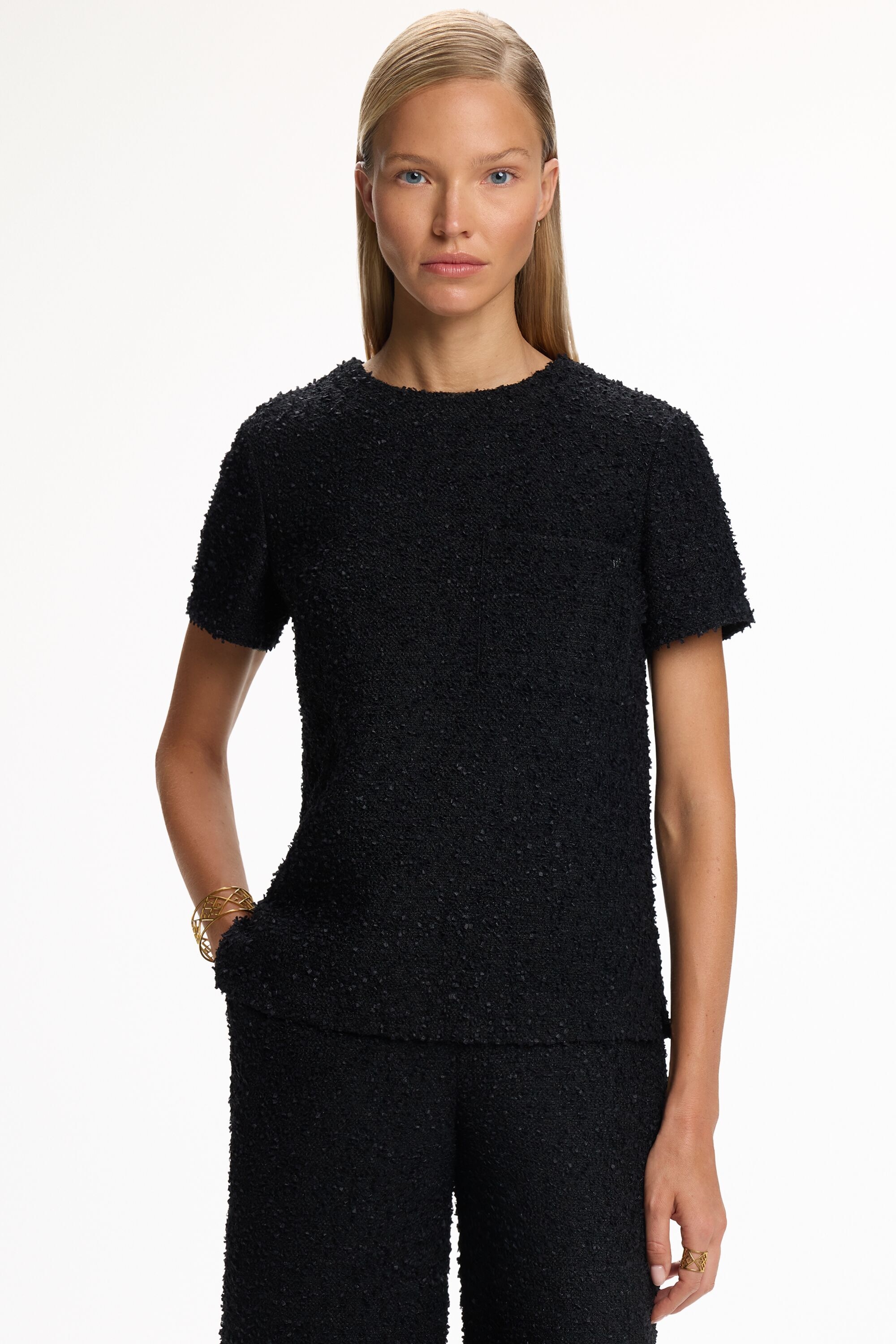 Tweed Fitted Top