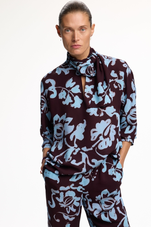 PRINT CREPÉ OVERSIZE TOP
